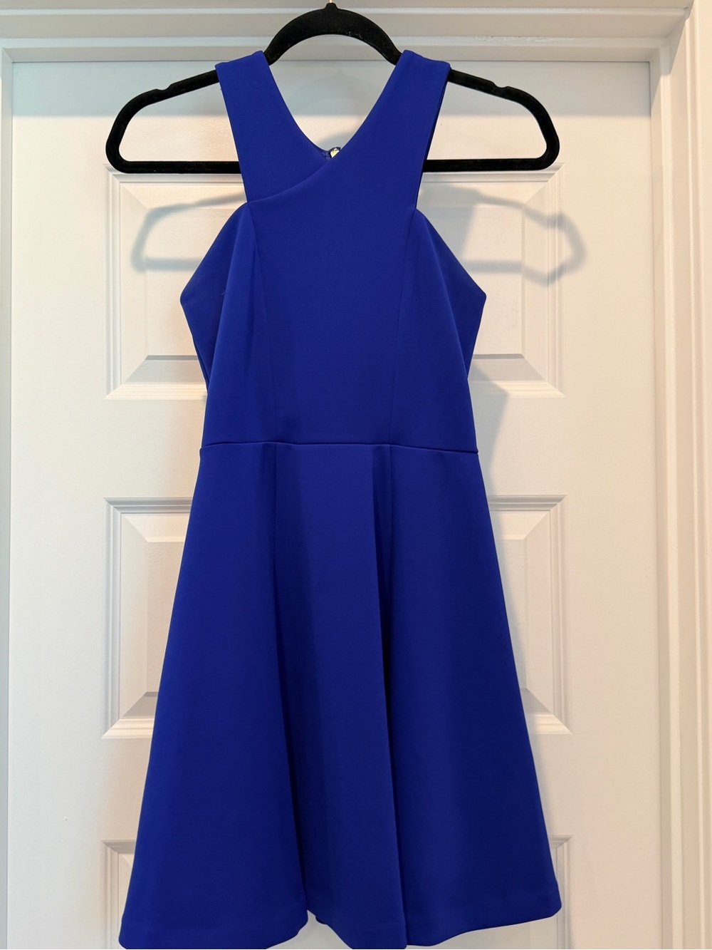 Express Cobalt Blue Halter A-Line Dress